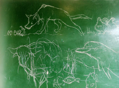 chalk animals