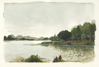 Berkeley Aquatic Park painting