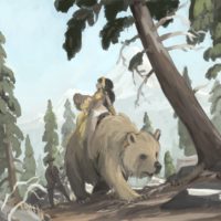 golden bear painting