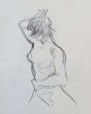 Figure drawing nude girl