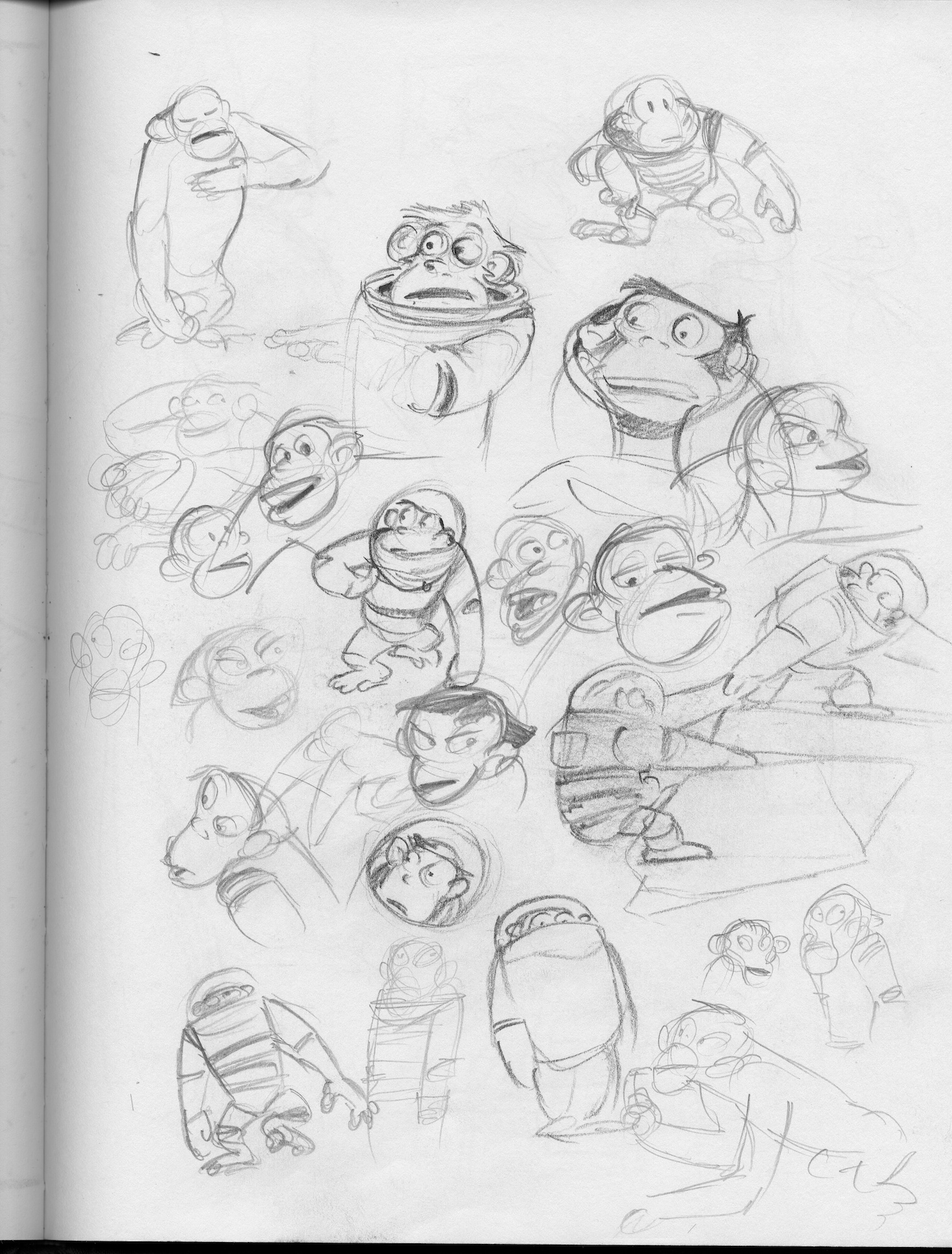 chimp doodles