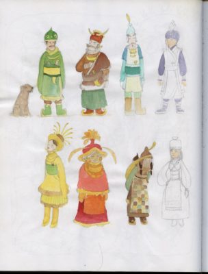 color folk dress