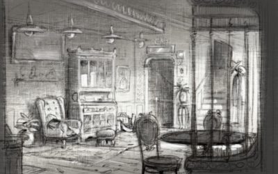 Victorian room drawing