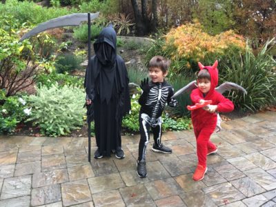 Death skeleton devil costumes