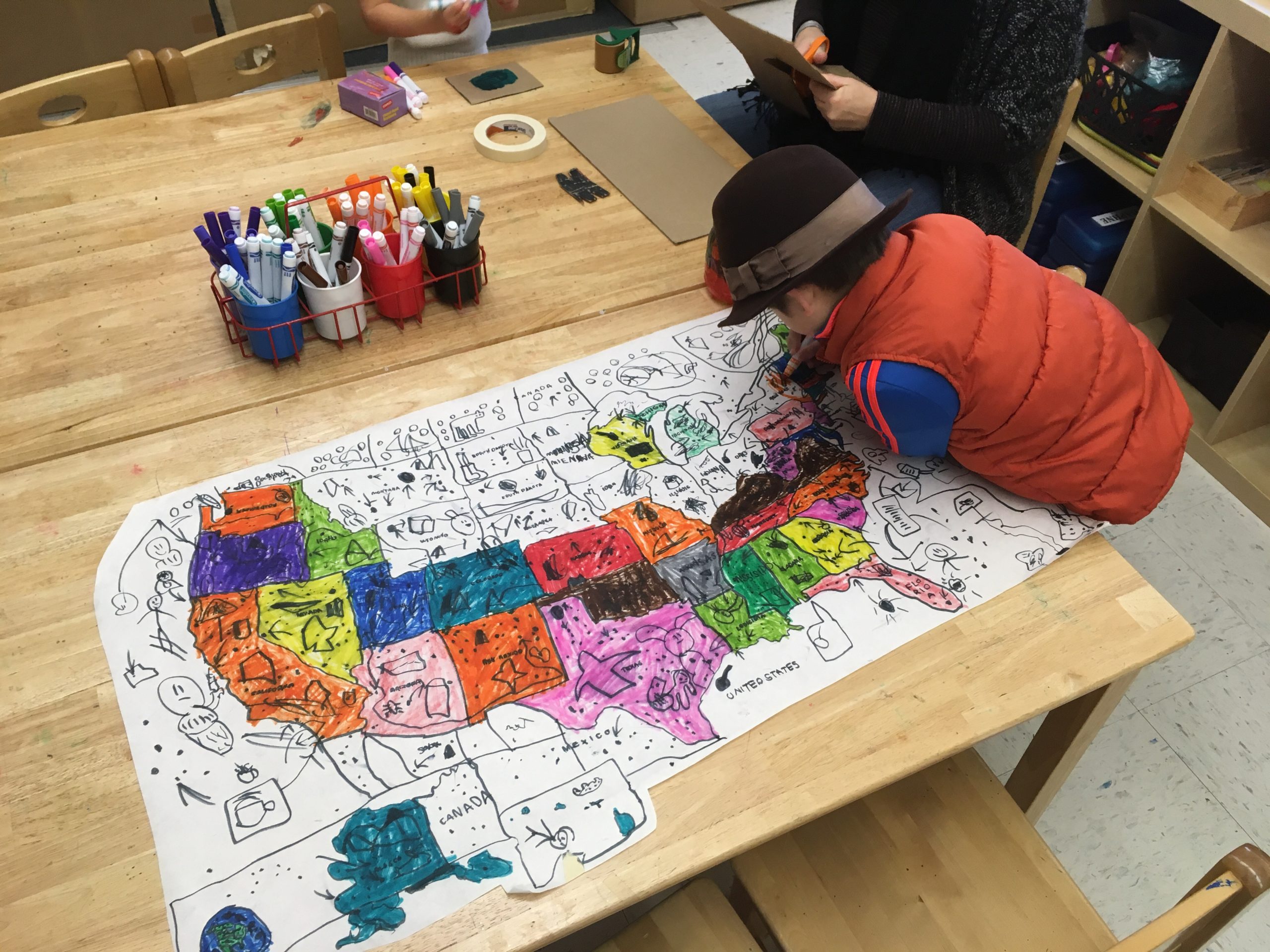 Preschool map making