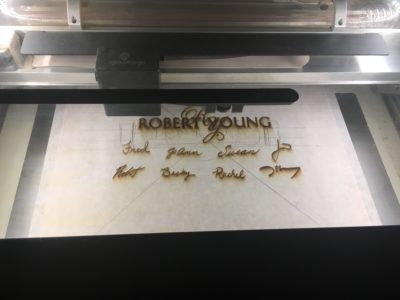 Robert young laser etching