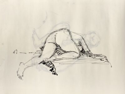woman crawling